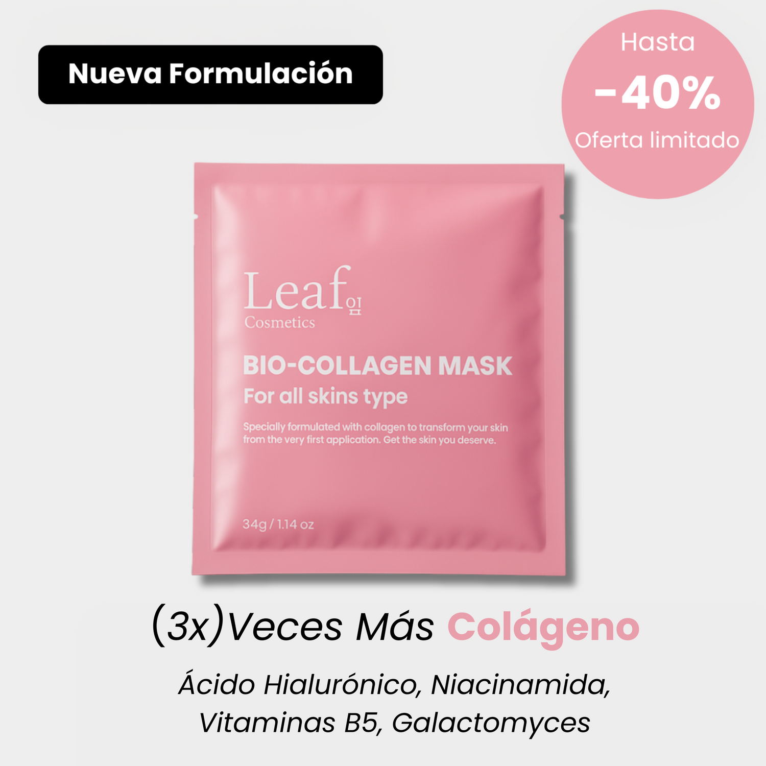 Mascarilla de Biocolágeno